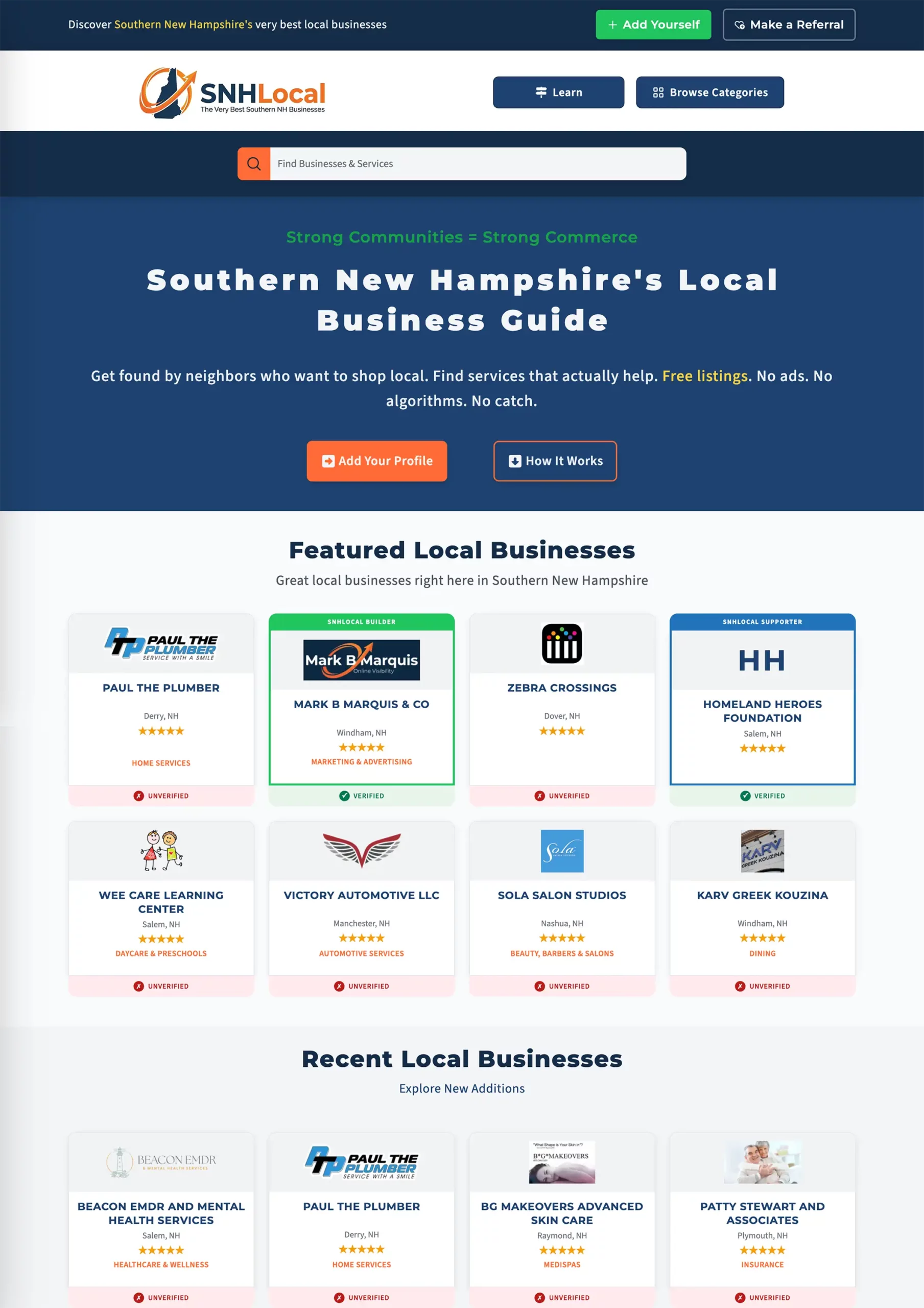 SNHLocal.com — Southern New Hampshire's Local Business Guide